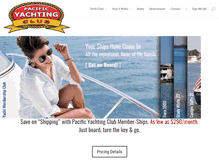 Tablet Screenshot of pacificyachtingclub.com